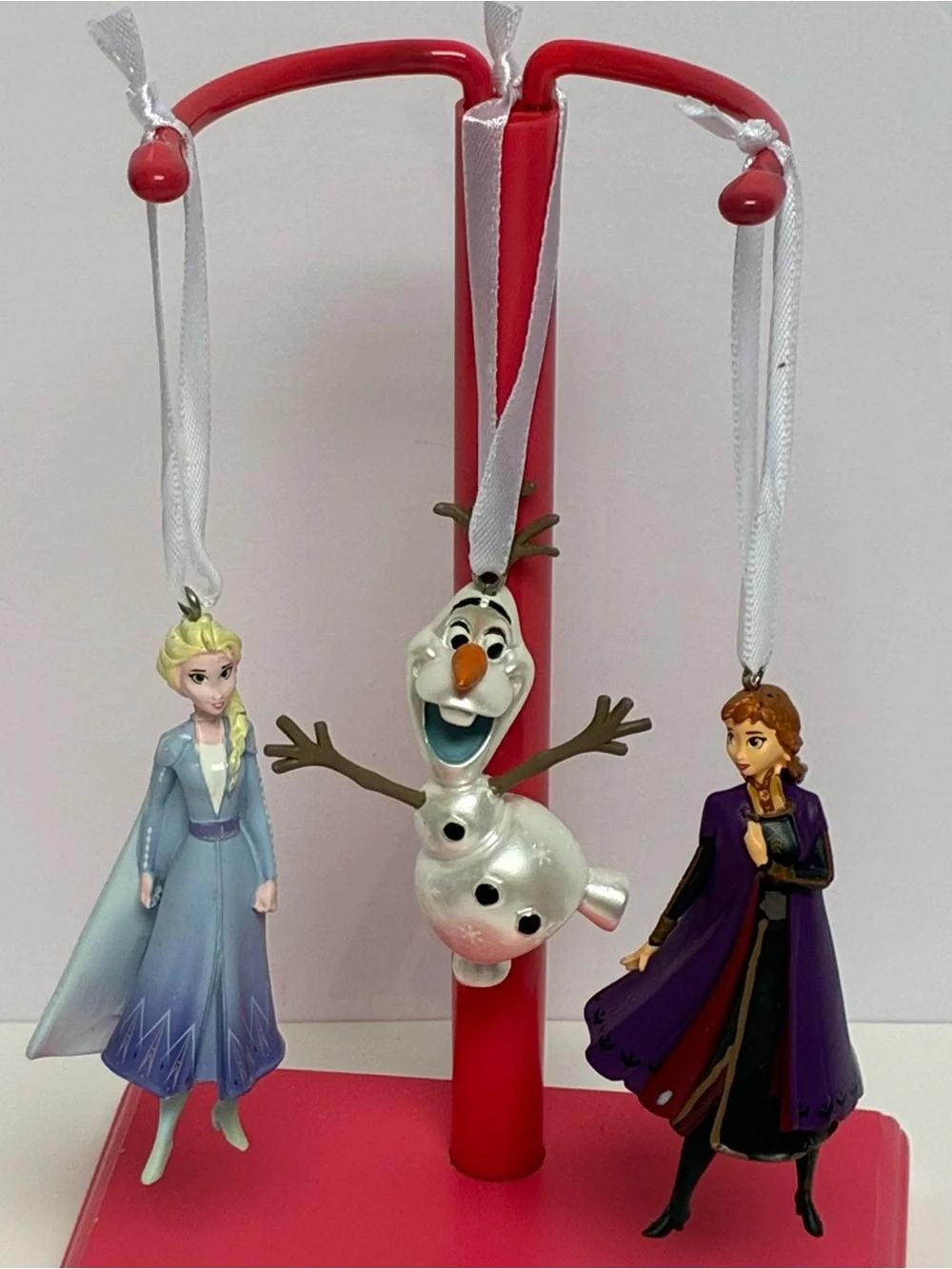 Disney Frozen Ornaments Set of 3 Olaf Anna Elsa Christmas Tree Decor